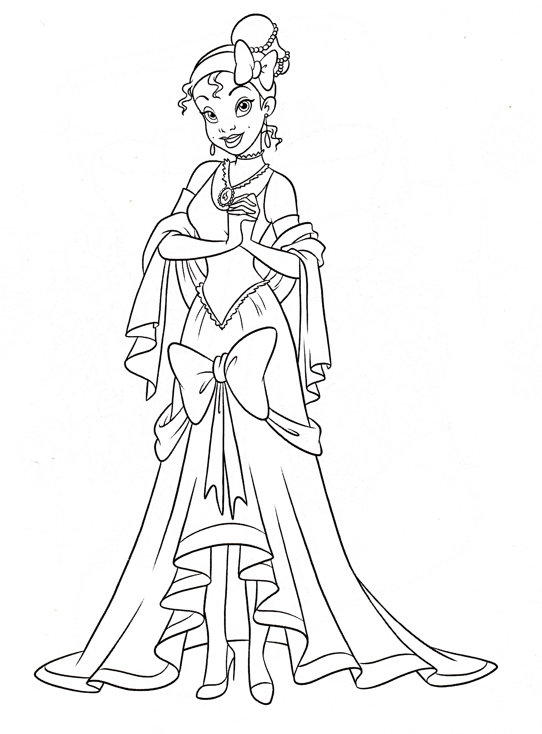 Tiana Coloring Pages