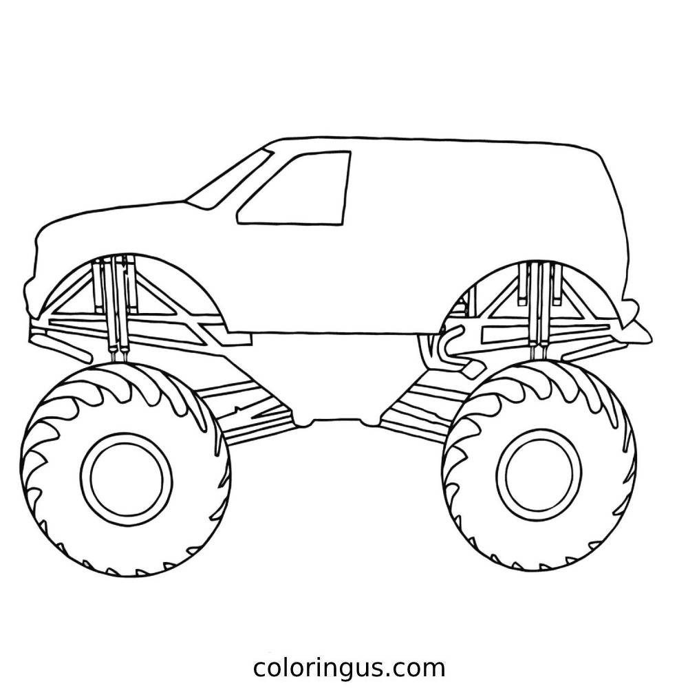 Monster Trucks Coloring Pages
