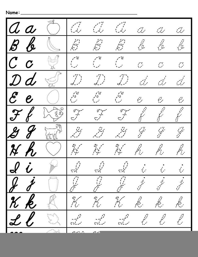 Tracing Cursive Letters TracingLettersWorksheets