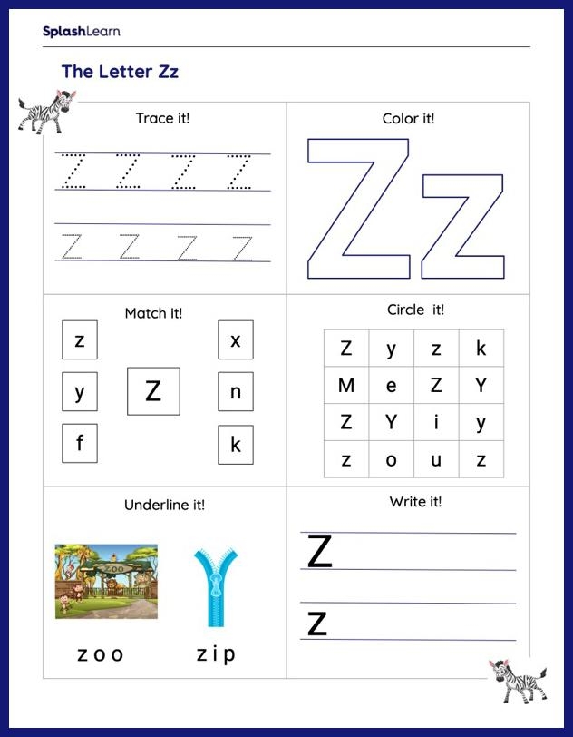 Tracing Letter Z Worksheet Worksheets Library
