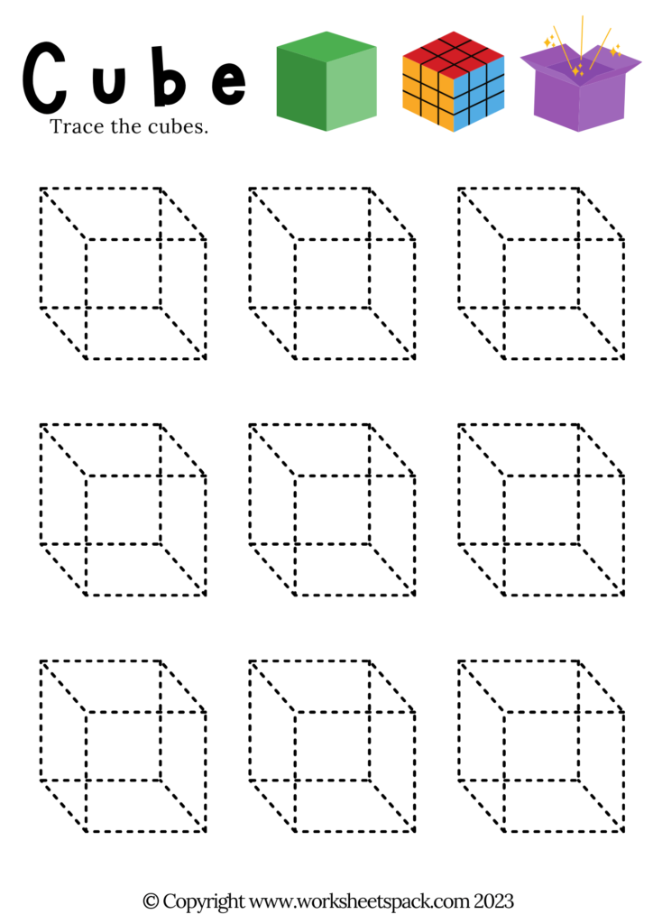 Tracing Shapes Worksheetspack