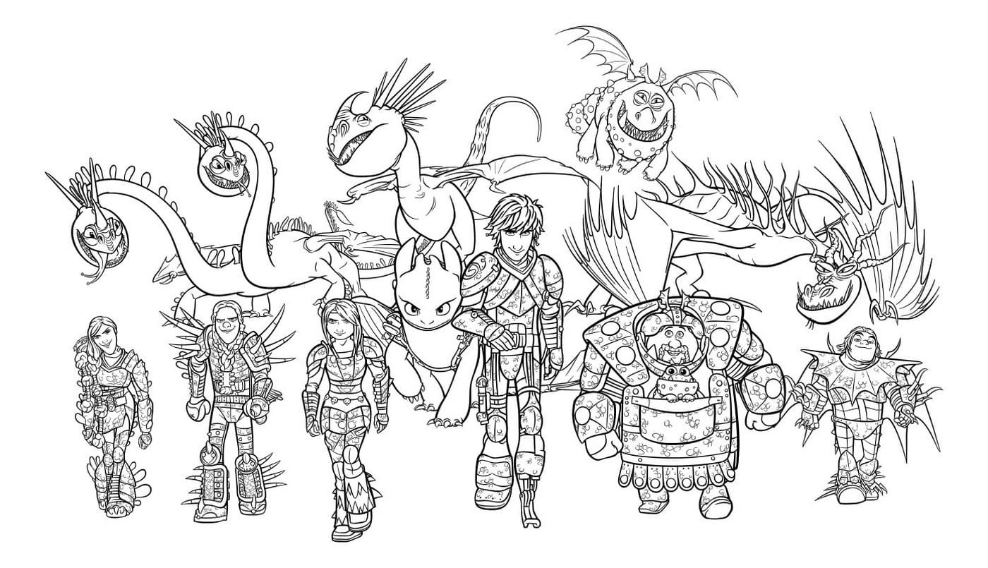 How To Train Your Dragon Coloring Pages