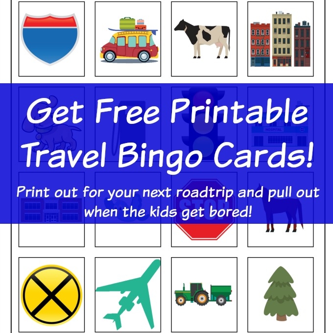 Travel Bingo Cards Printable