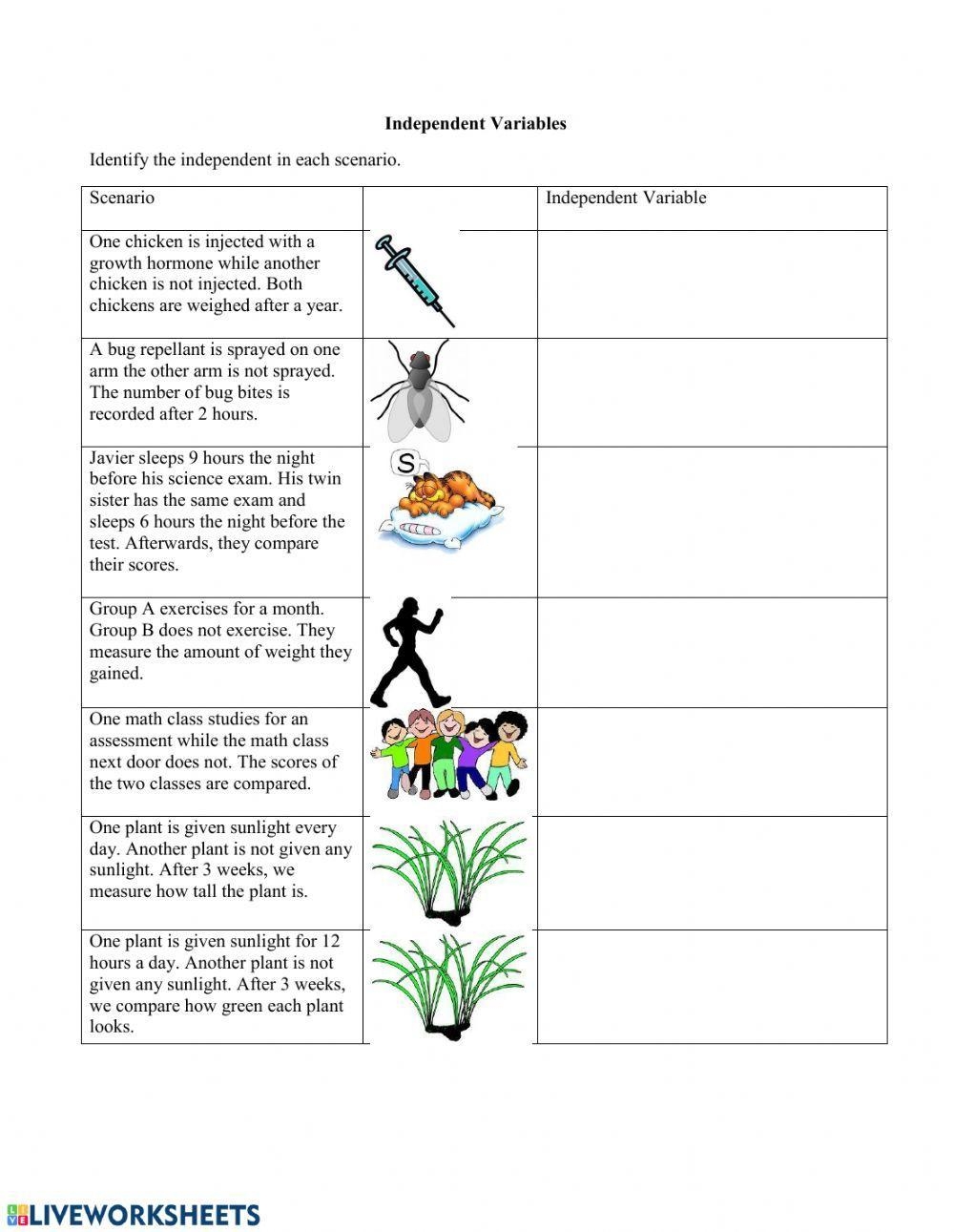 Understanding Dependent And Independent Variables Helping With Math 