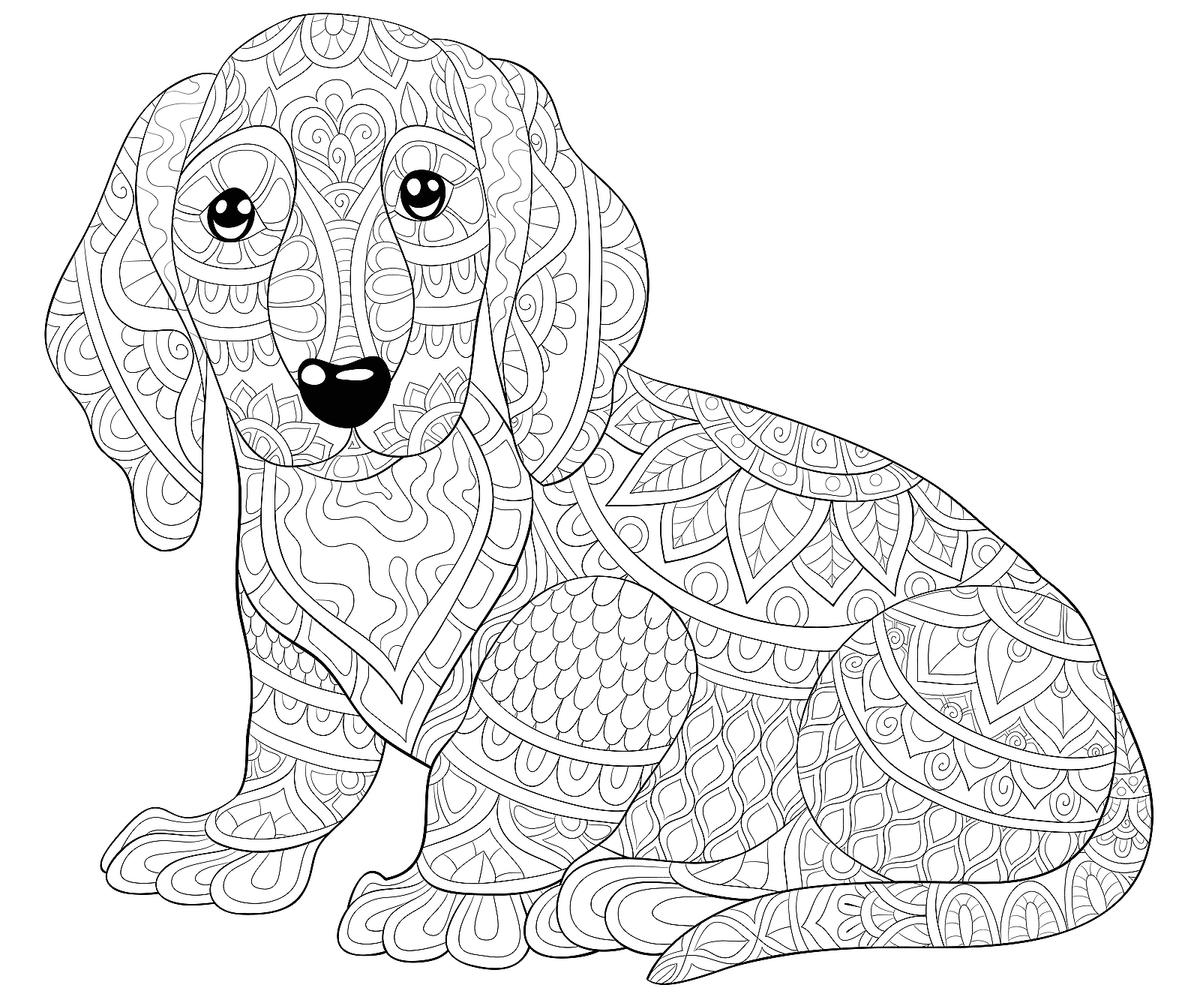 free printable coloring pages dogs