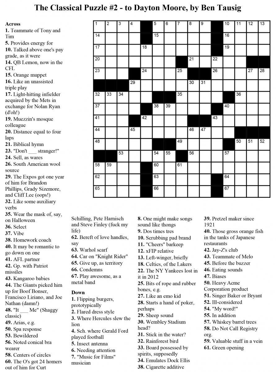 usa today printable crossword puzzle