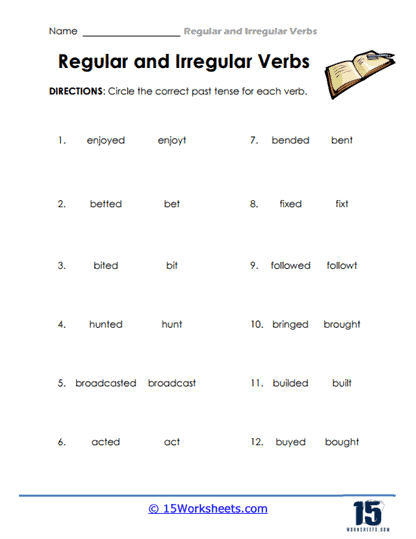 Use Irregular Verbs Worksheet By Teach Simple Worksheets Library
