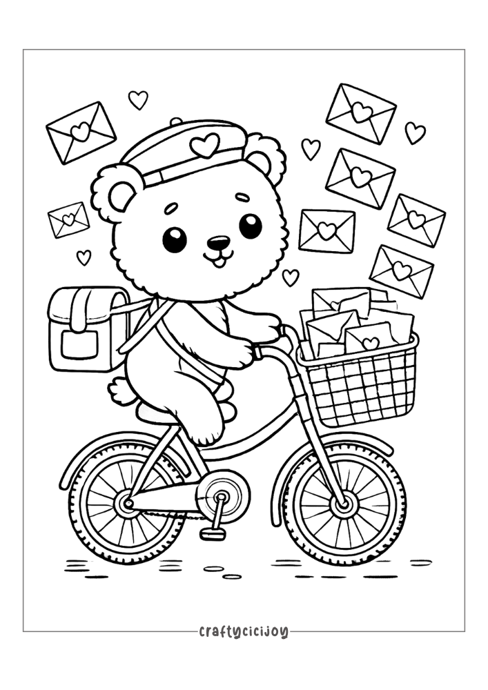 free valentines coloring pages