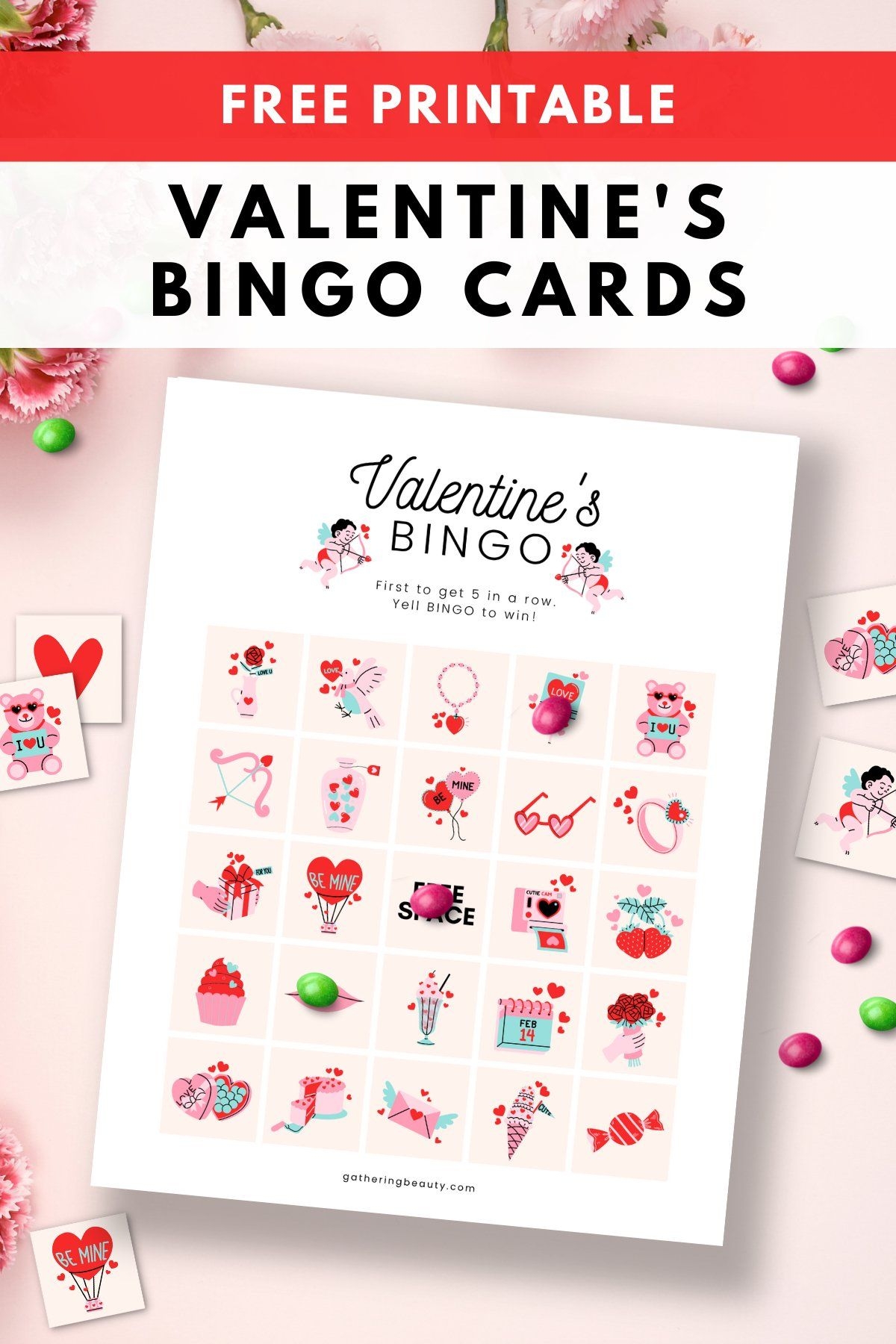 Valentines Bingo Cards Free Printable Artofit