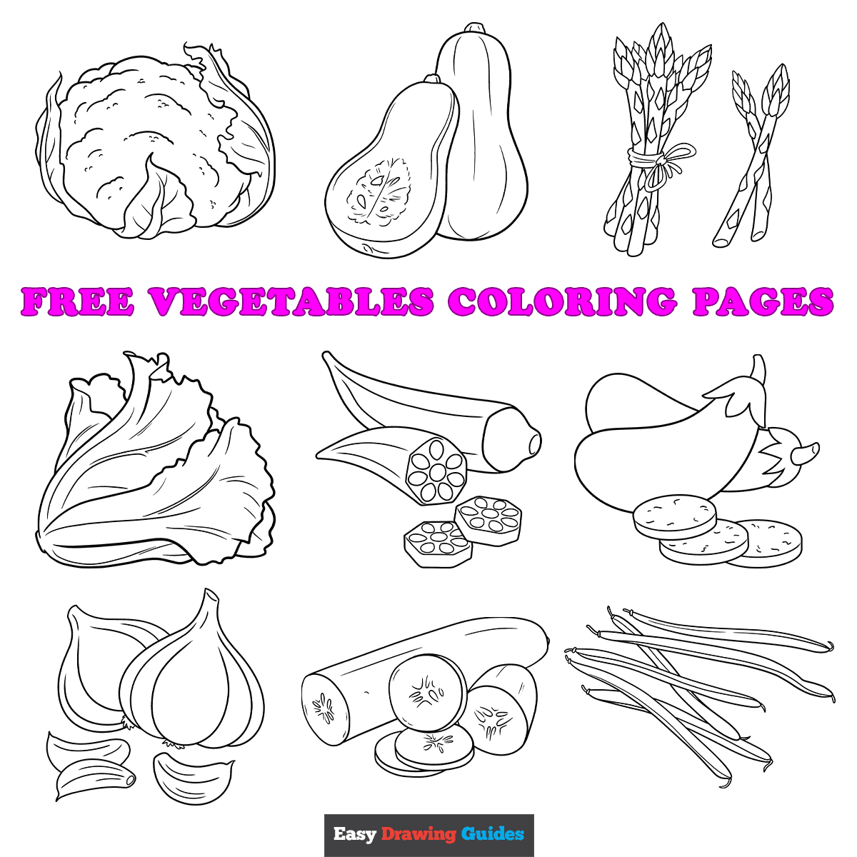 printable pictures of vegetables