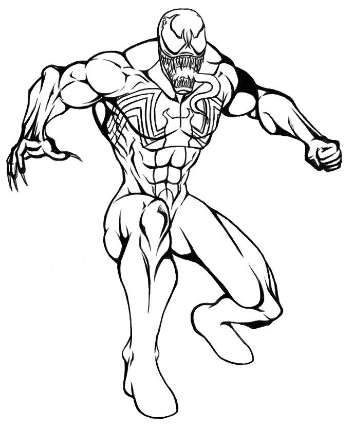 printable picture of venom