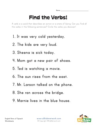 Verb Worksheets Free Printables Worksheets Library