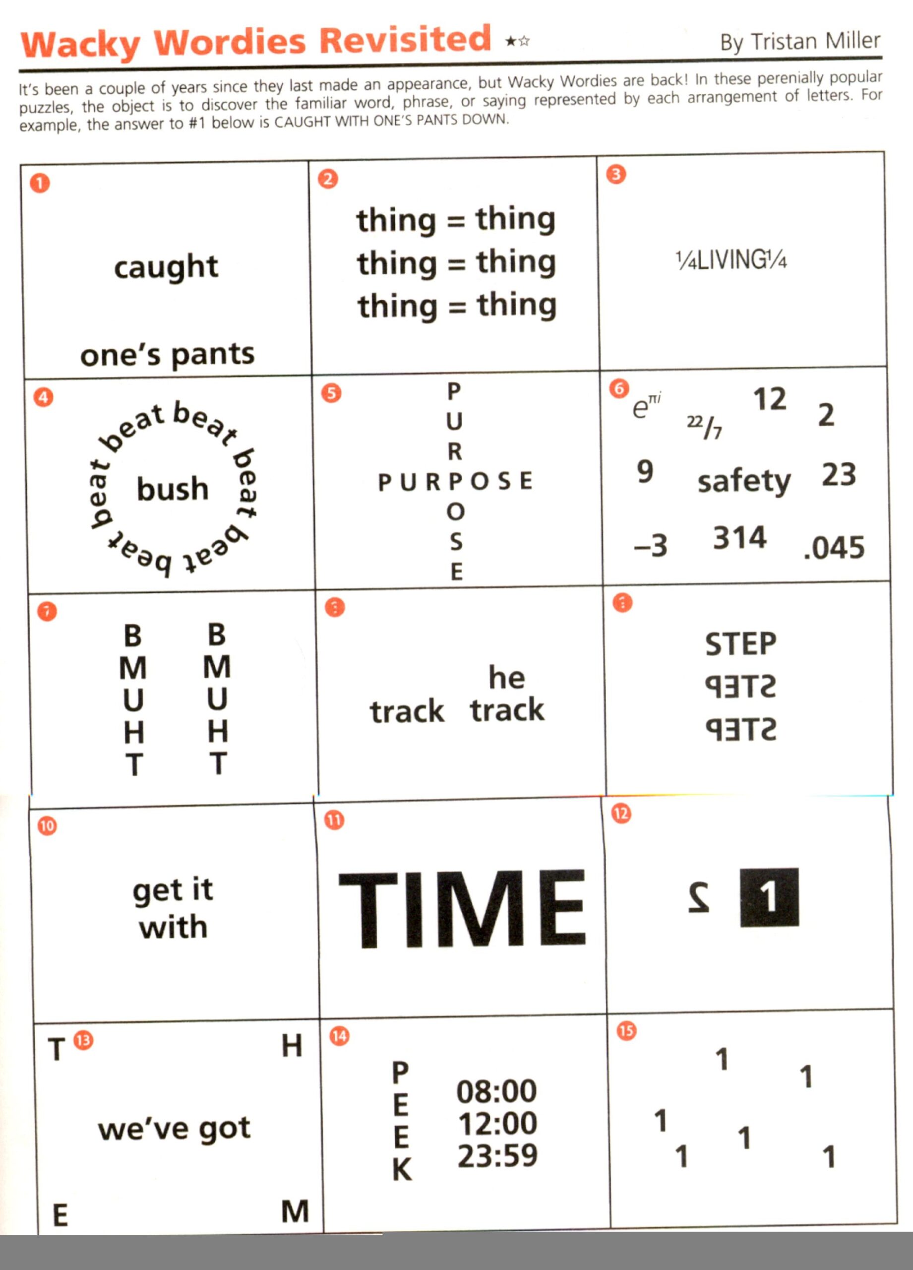Wackie Wordies 92 Teacher Ideas Word Puzzles Brain Teaser
