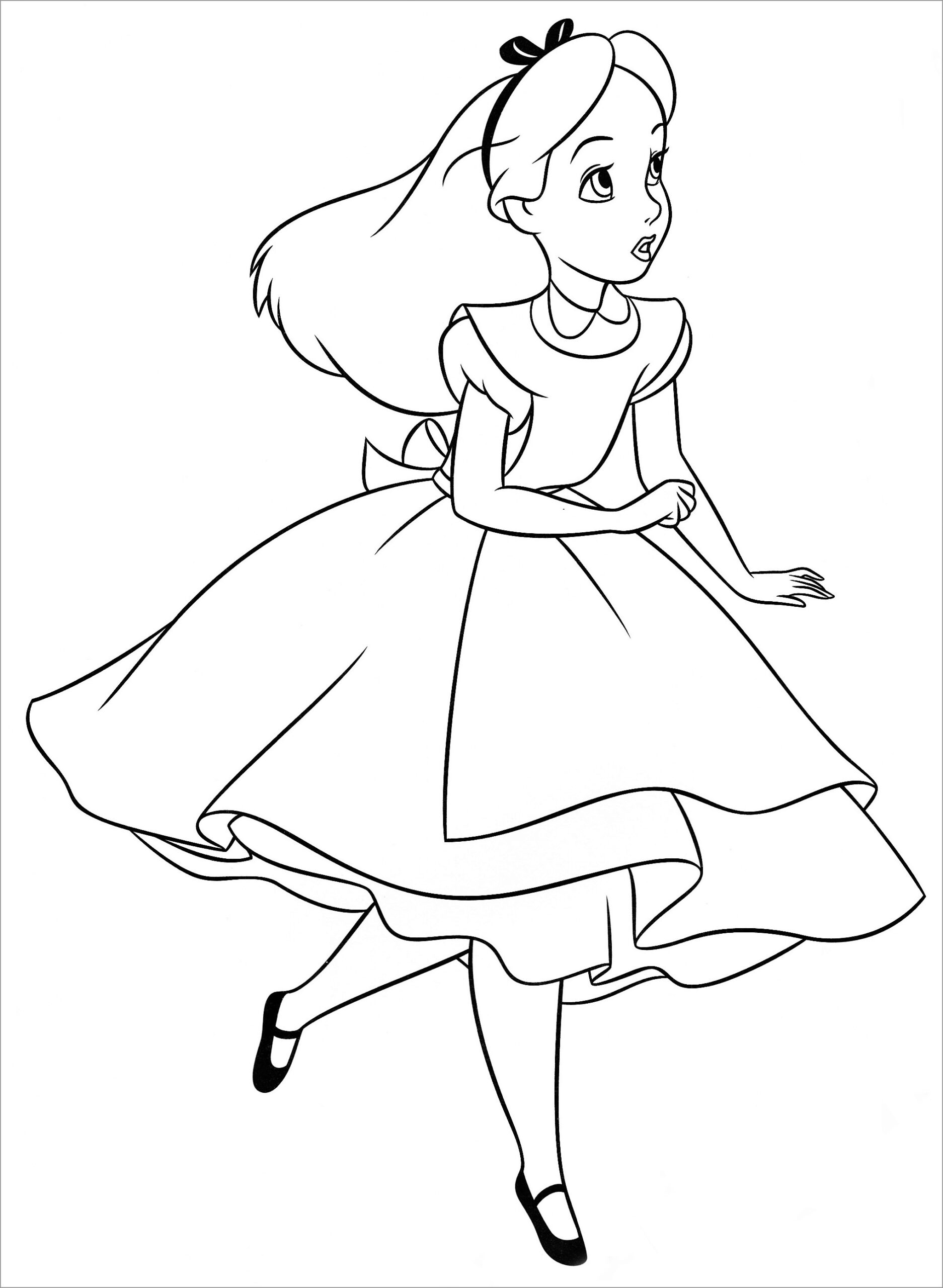 Alice In Wonderland Coloring Pages