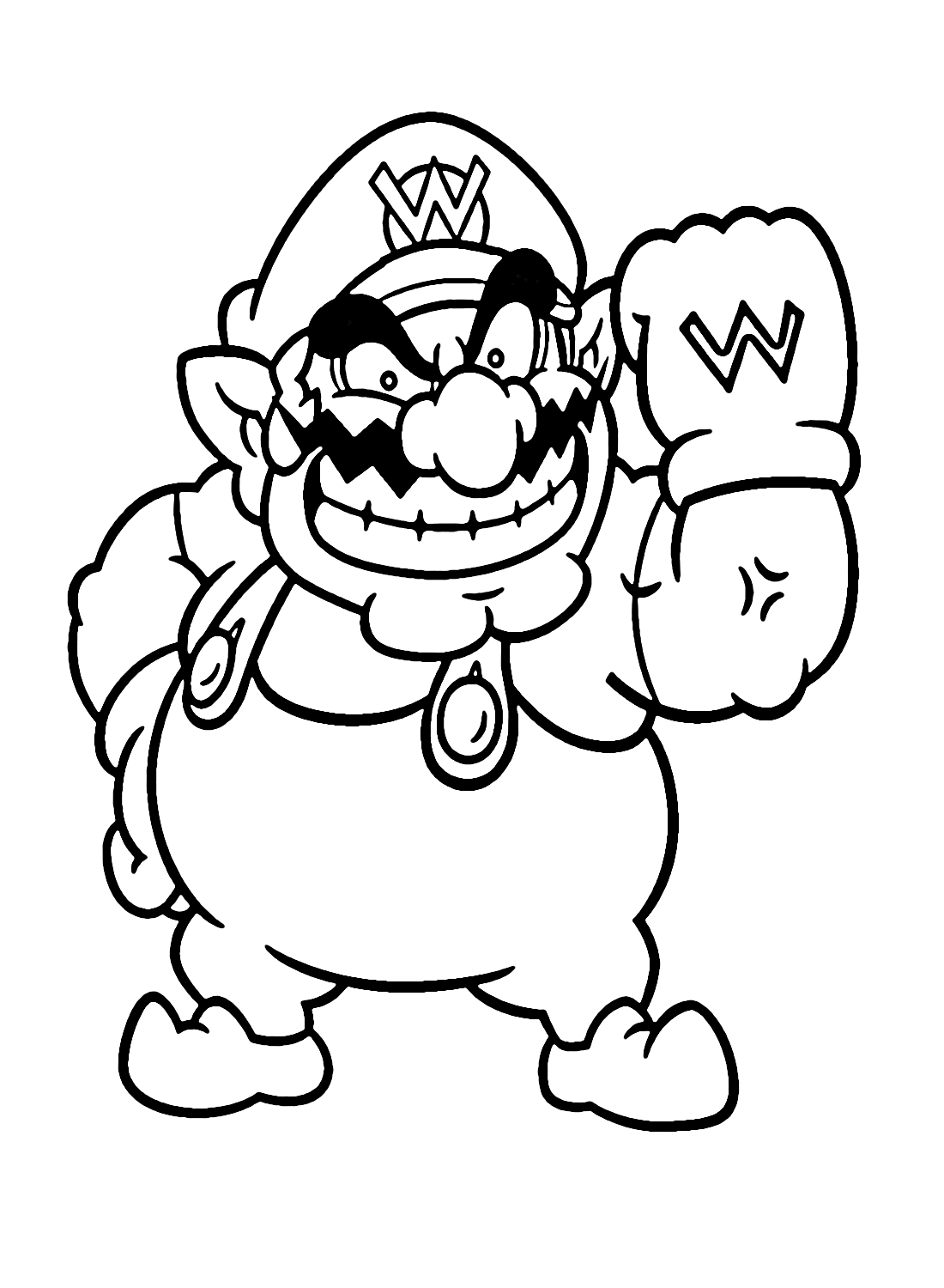 Super Mario Coloring Page