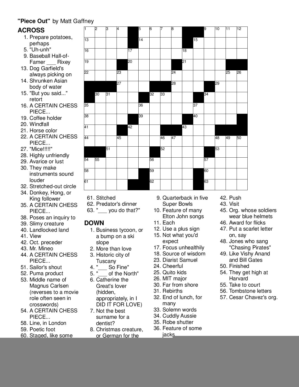 Washington Post Printable Crossword Puzzles Emma Crossword Puzzles