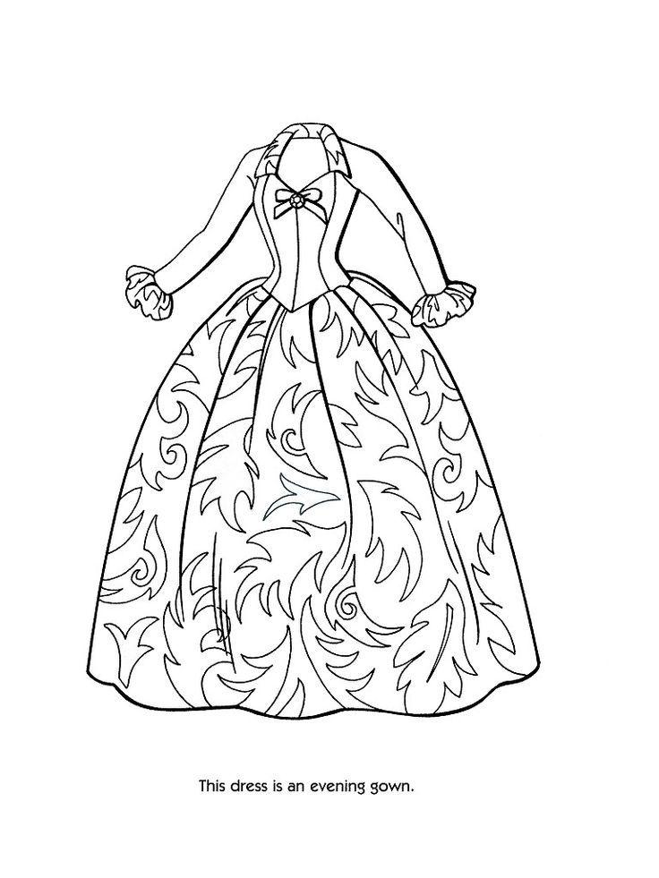 Wedding Dress Coloring Pages Coloring Home