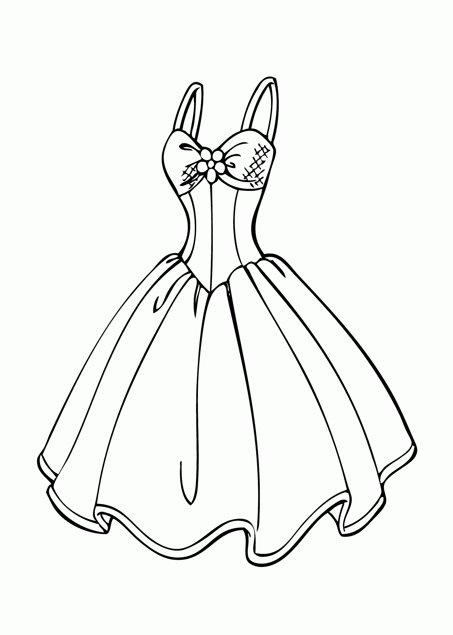 Wedding Dress Coloring Pages Coloring Home