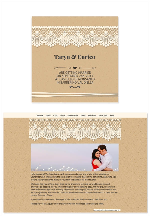 Wedding Invitation Email Templates