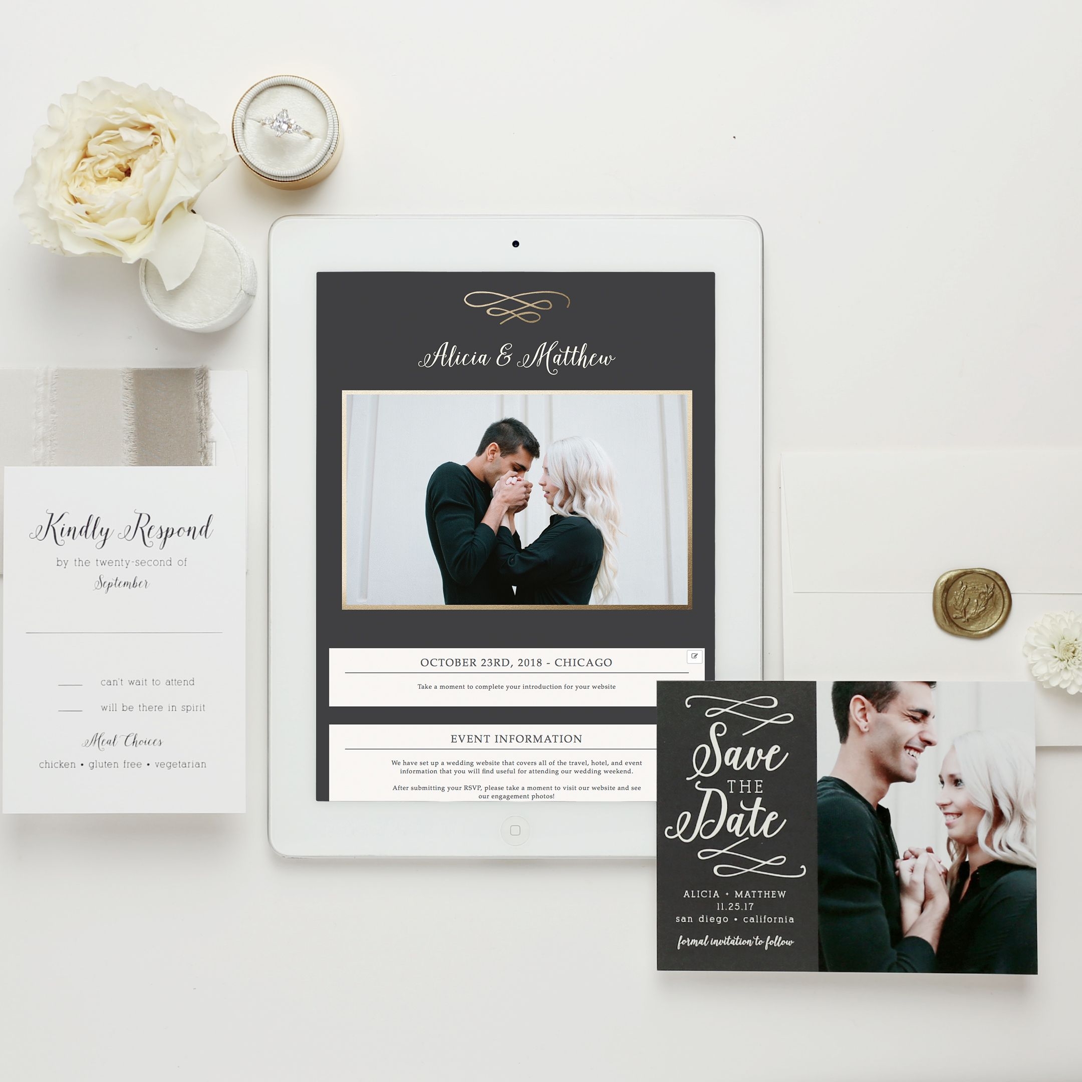 Wedding Invitation Website Templates Content Calendar Template