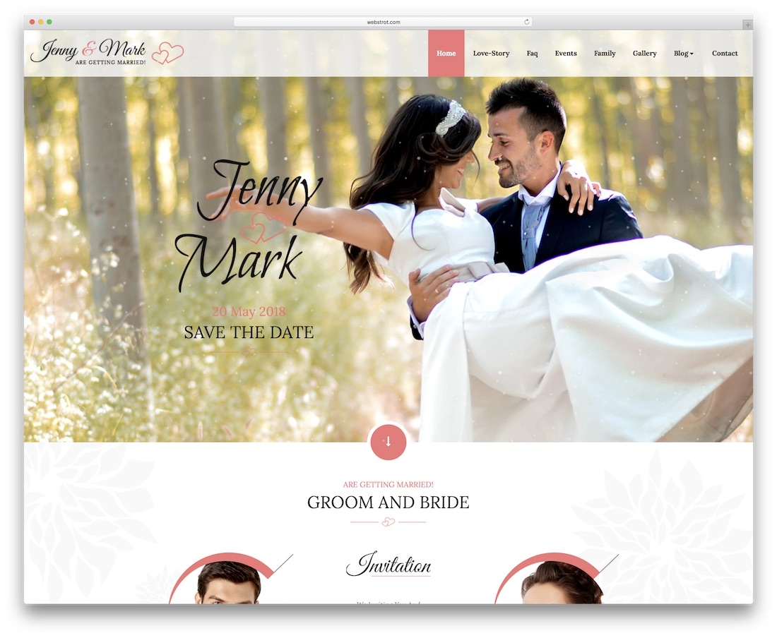 invitation website templates