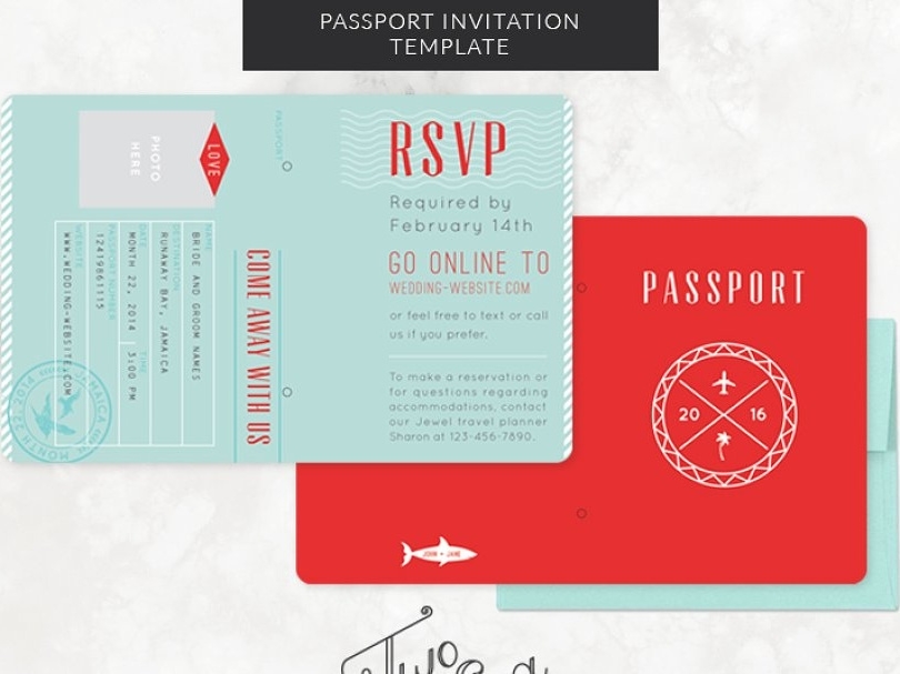 Wedding Passport Invitation Template By Reiinoue On Dribbble