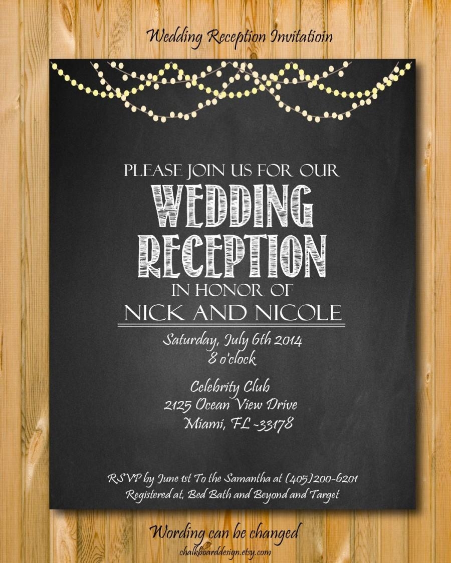 marriage reception invitation templates