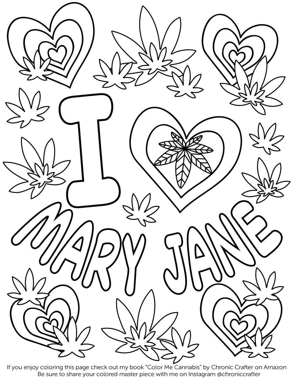 Weed Coloring Pages Coloring Nation