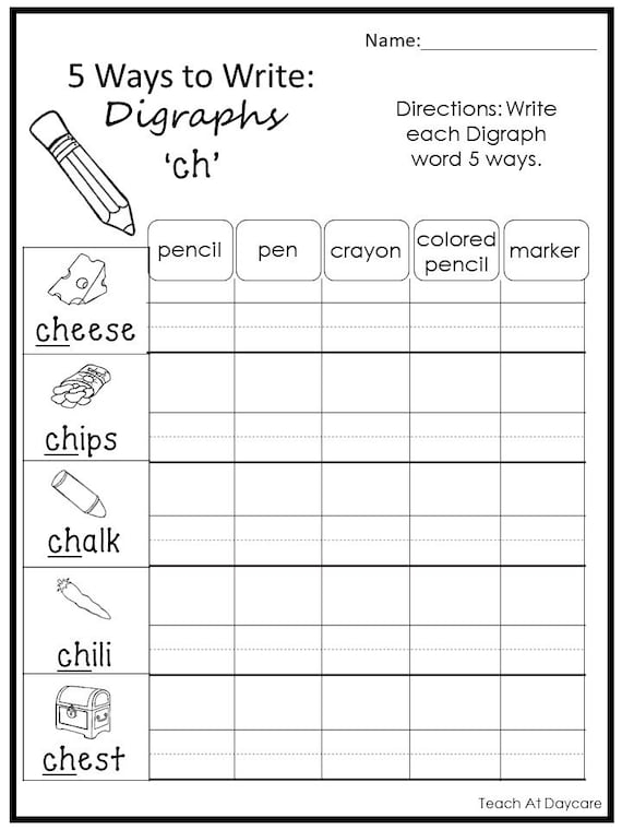 Where Is The Digraph Worksheet For Kids Worksheets Library