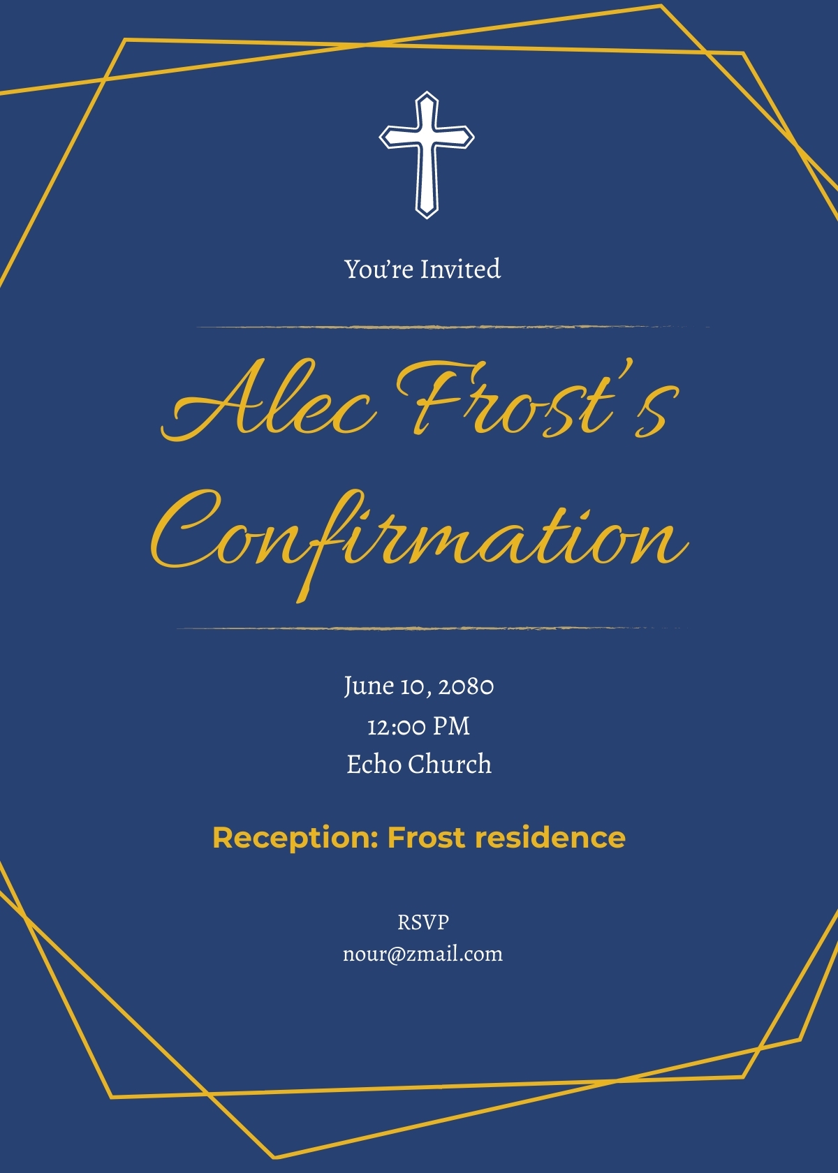 confirmation invitation free template