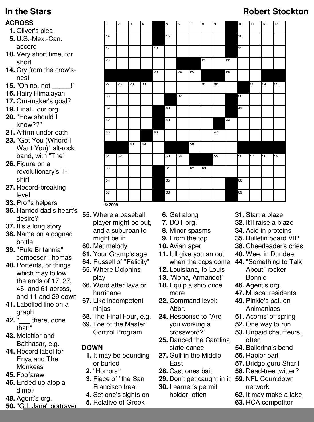 Will Shortz Crossword Puzzles Printable Printable Crossword Puzzles