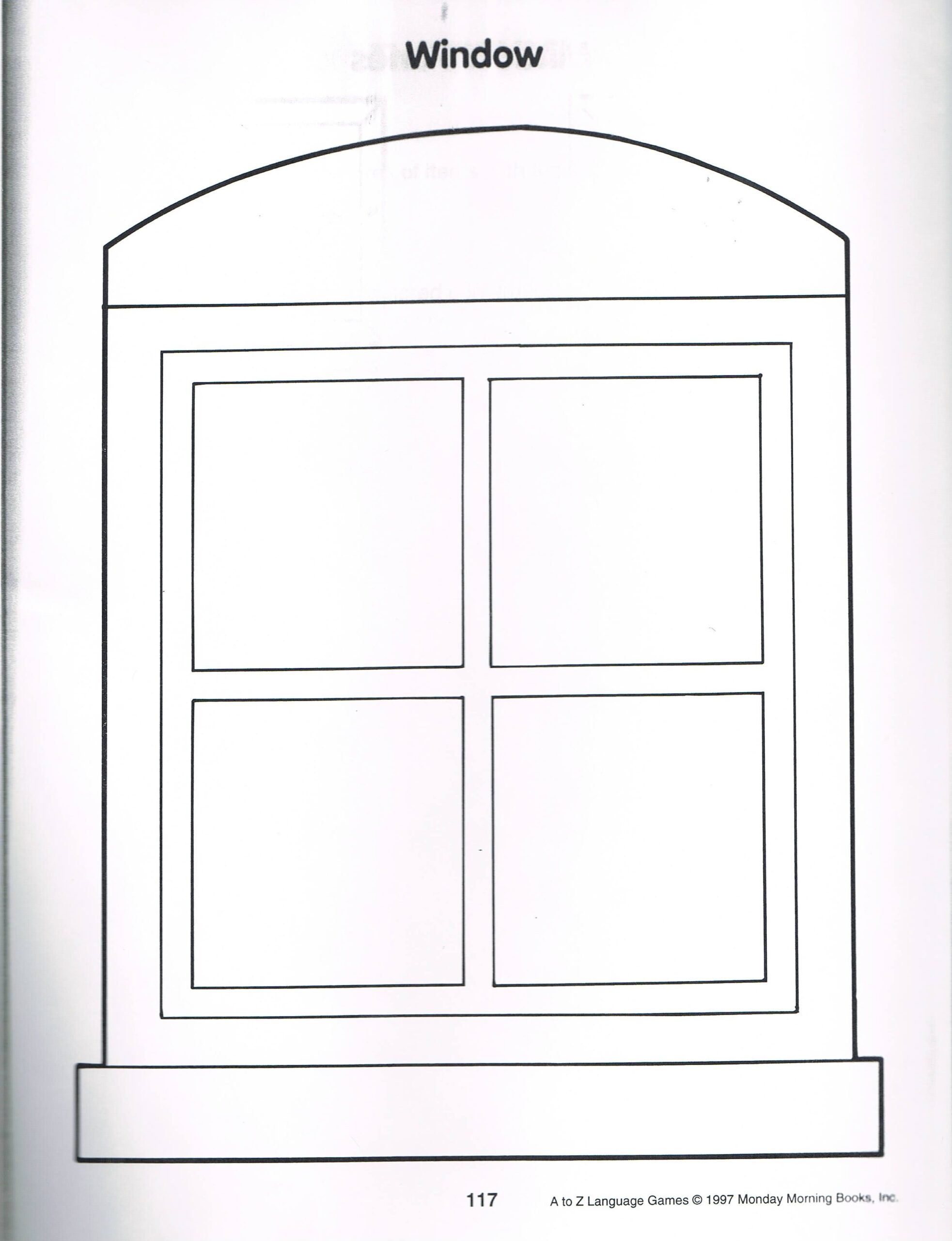 Window Template Printable Calendar Printables