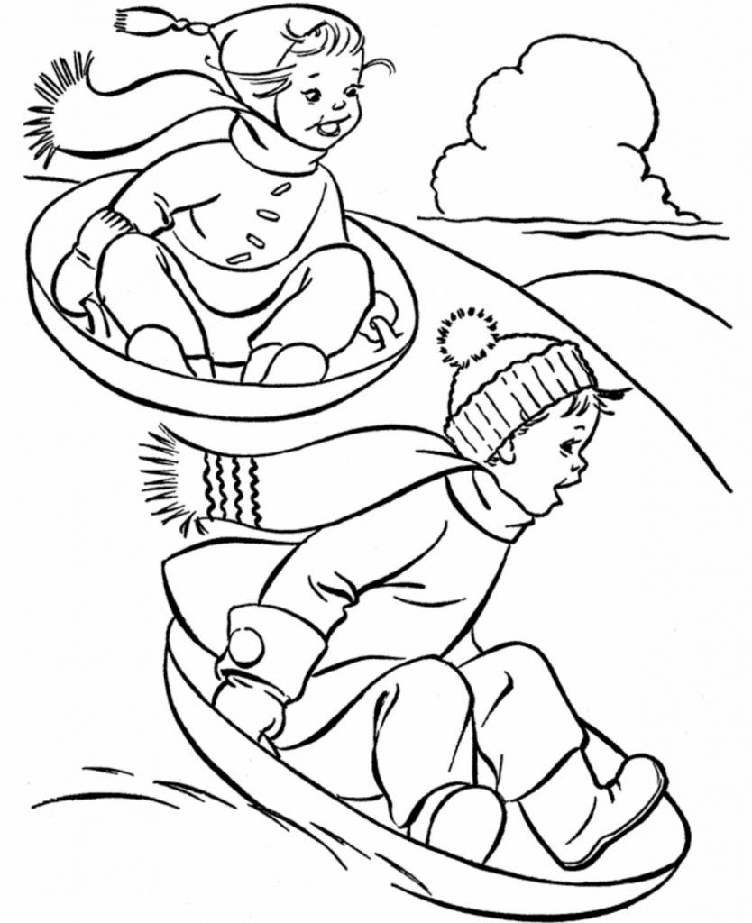 Winter Coloring Page