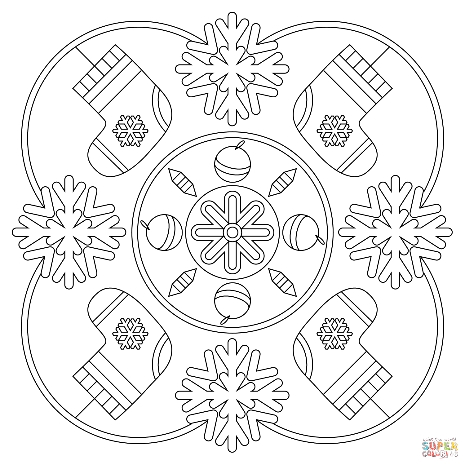 Winter Holiday Coloring Pages Printable At GetColorings Free 