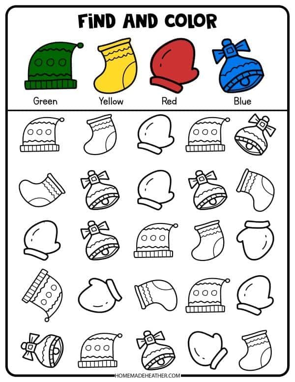 printable winter activities
