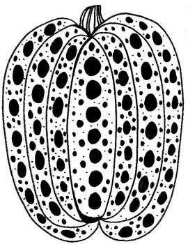 yayoi kusama free coloring page