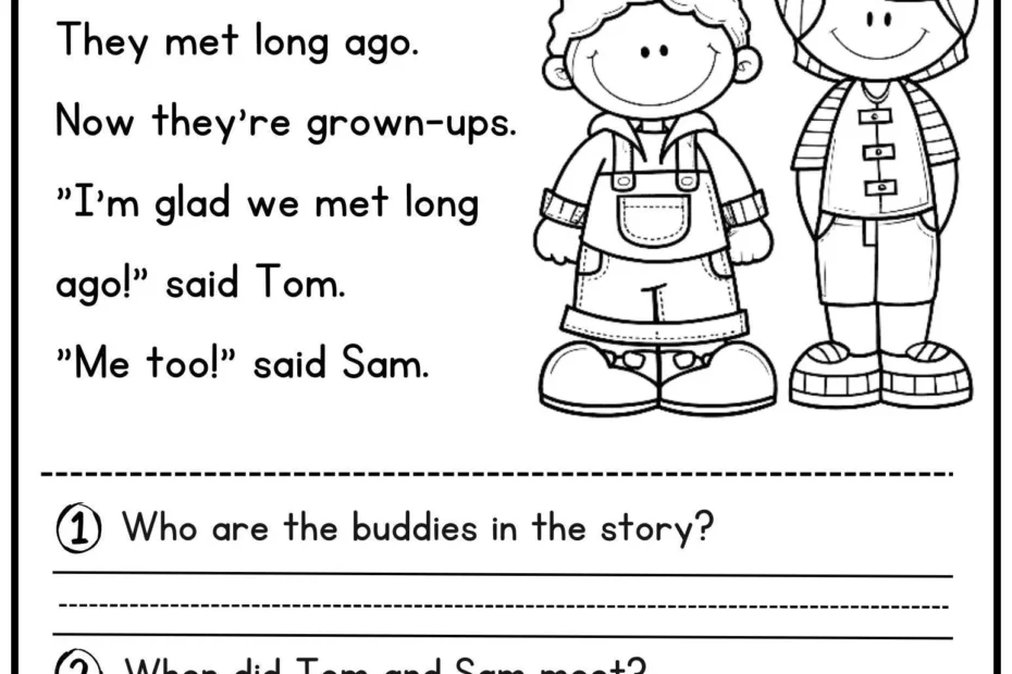 100 First Grade Reading Comprehension Passages Worksheets Sentences Reading Worksheet Fluency Worksheet English Learing Kindergarten Etsy