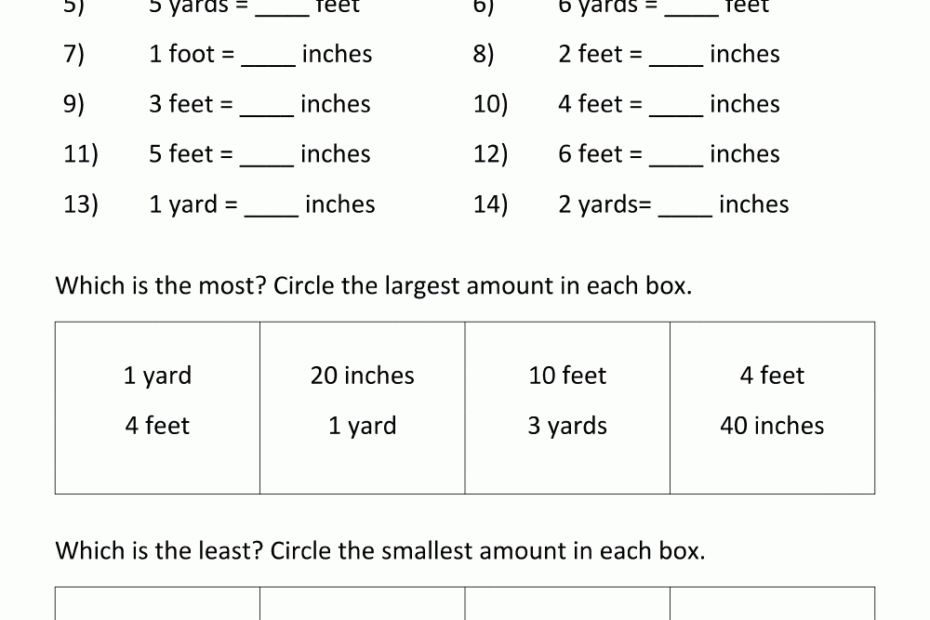 Converting Customary Units