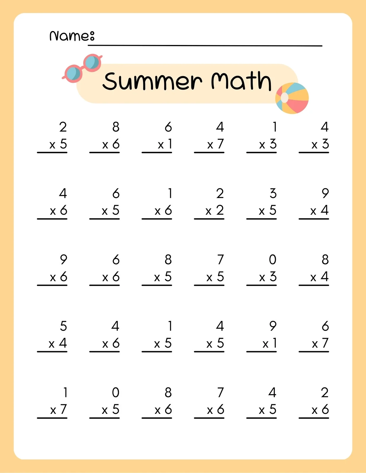 Customize 116 3rd Grade Multiplication Worksheets Templates Online Canva